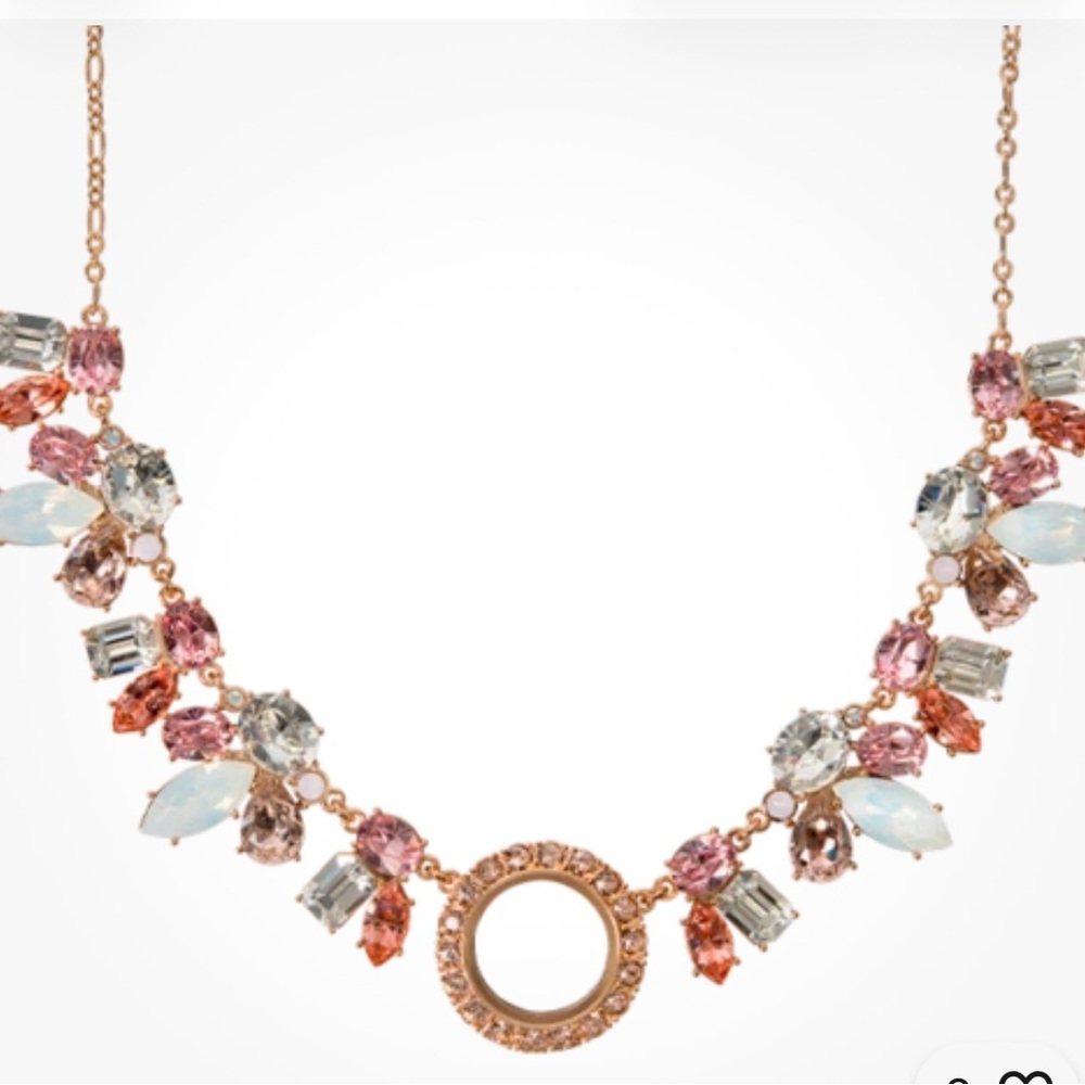 Origami Owl petite rose gold living locket necklace
